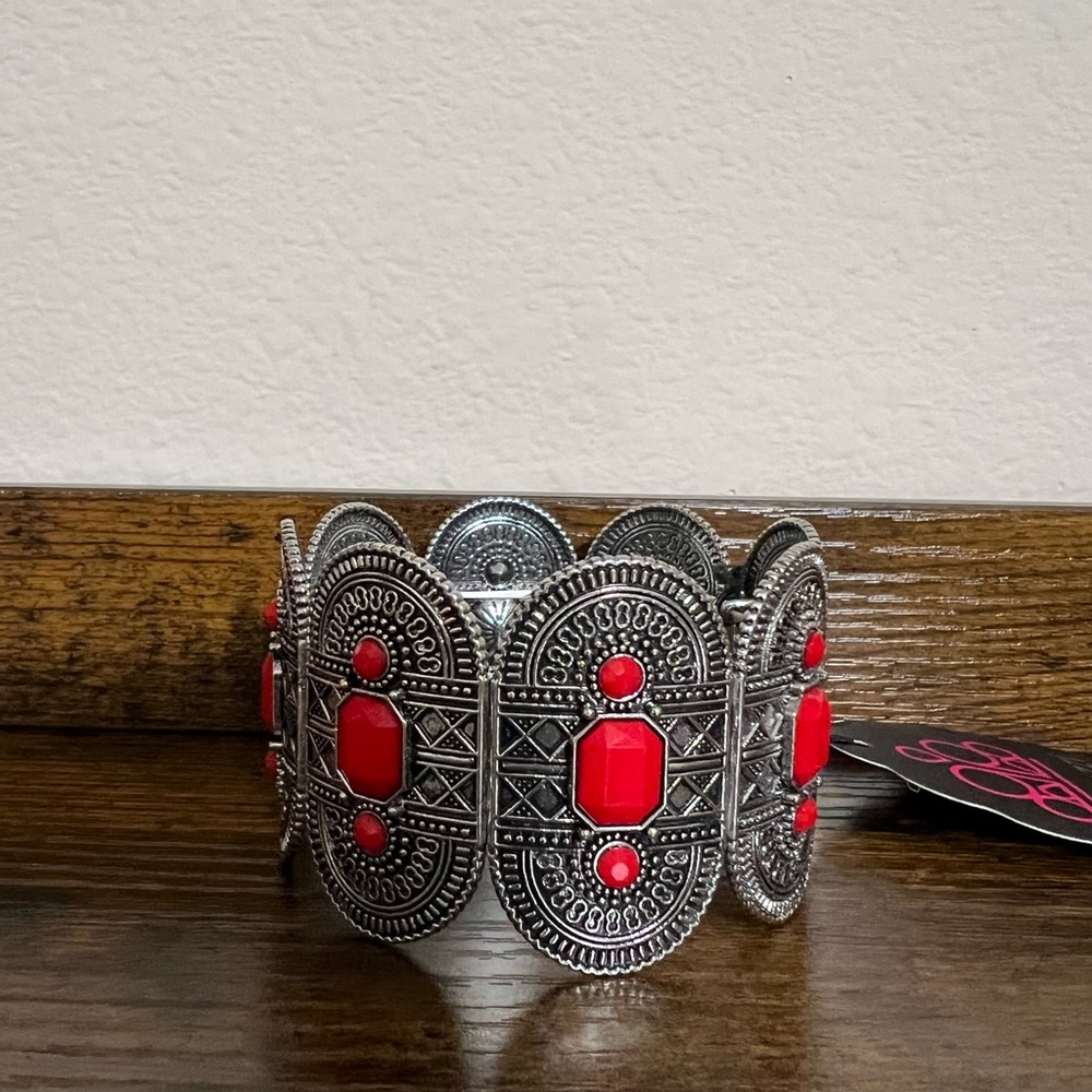 Paparazzi Jewelry Turn Up The Tropical Heat Red Bracelet New